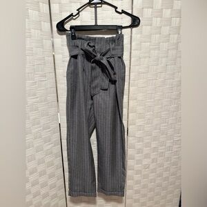 Women's Gray Pinstripe Dress Pants